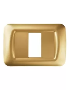 Gewiss GW22661 Sistema superior placa de 1 lugar oro antiguo
